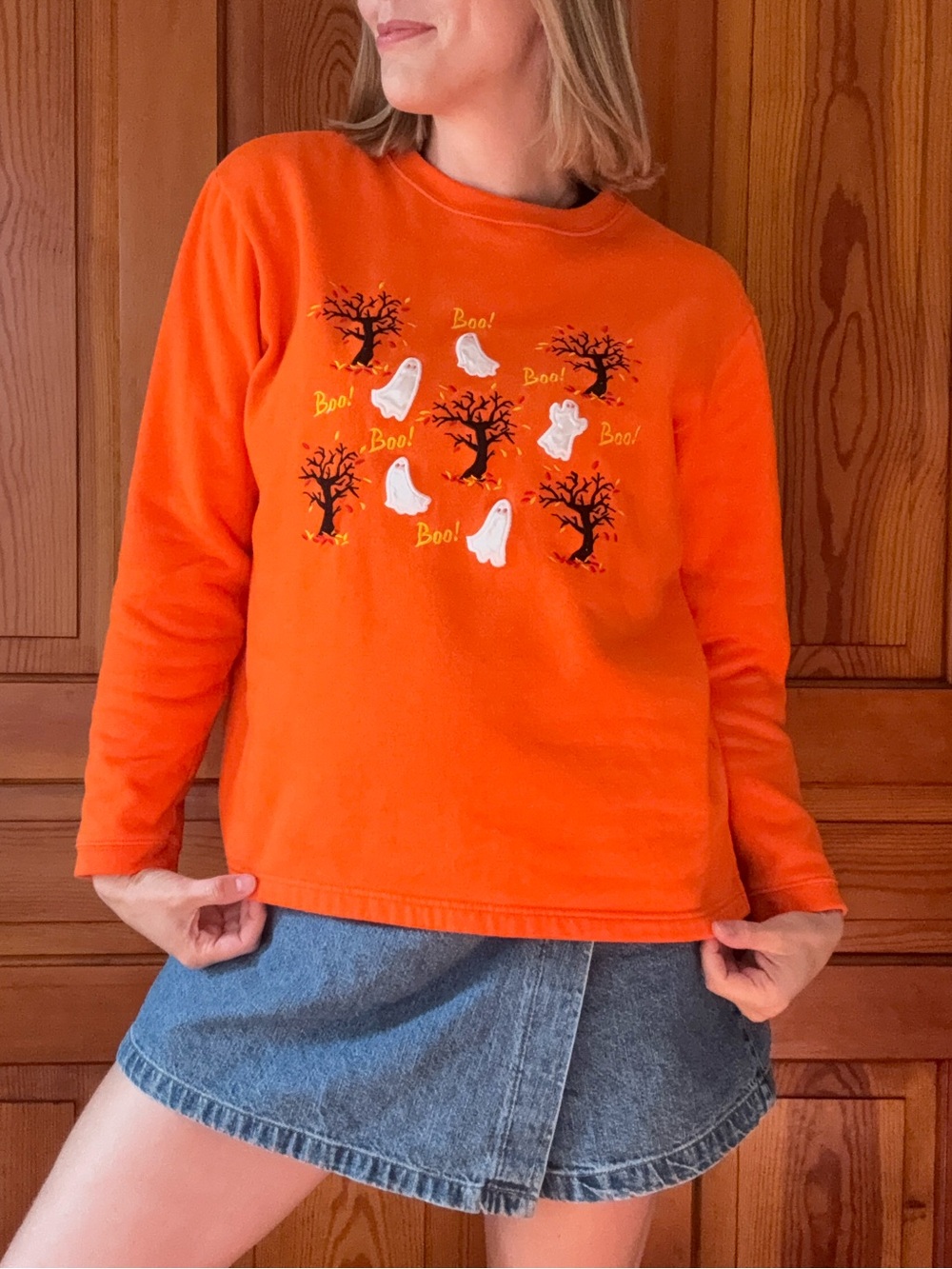 Halloween Embroidered Crewneck